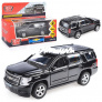 Машина металл chevrolet tahoe 12 см, (откр дв, багаж, черный) инерц, в коробке