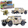 Машина металл hummer h1 вс пикап, 11 см, (дв. , баг. , + пушка) инерц. в коробке