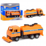 Машина металл kamaz уборочный 14 см, (дв. , подв. , дет. , ) инерц. , в коробке