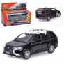 Машина металл mitsubishi outlander 12см, (открыв. двери, черный ) инерц, в коробке