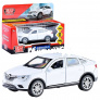 Машина металл renault arkana 12 см, (откр дв, багаж, белый) инерц, в коробке