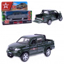 Машина металл uaz pickup армия россии 12 см, (двери, багаж, ) инерц, в коробке