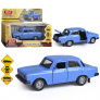 Машина металл азлк ретро-модель 2140sl, 12, 5 см, (отк. дв, баг, сиреневый) инерц. , в коробке