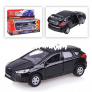 Машина металл ford focus хэтч. черный 12см, открыв. двери, инерц. в кор. технопарк в кор. 2*24шт